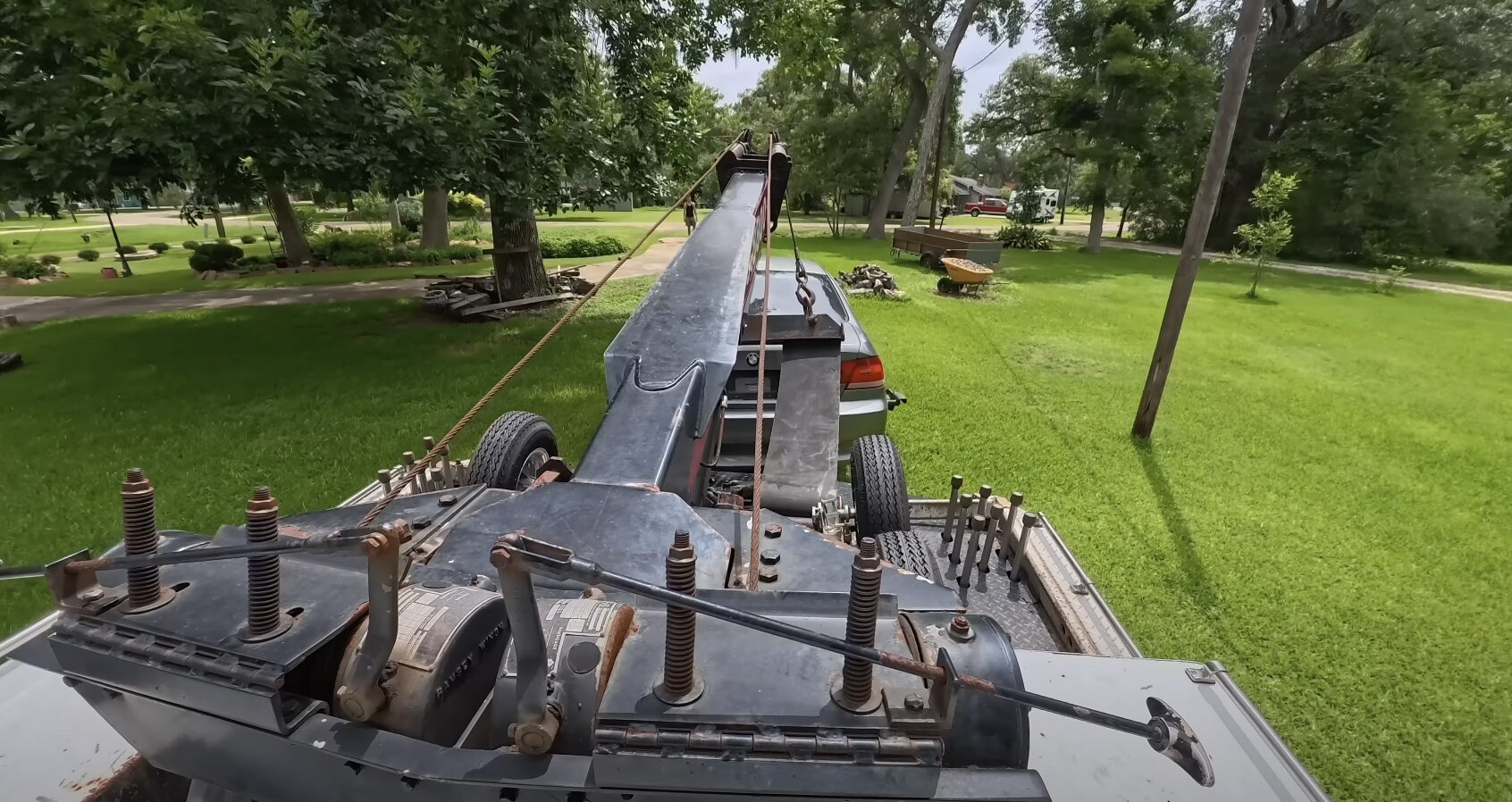 Specialized winching and recovery equipment for off-road vehicle extraction
